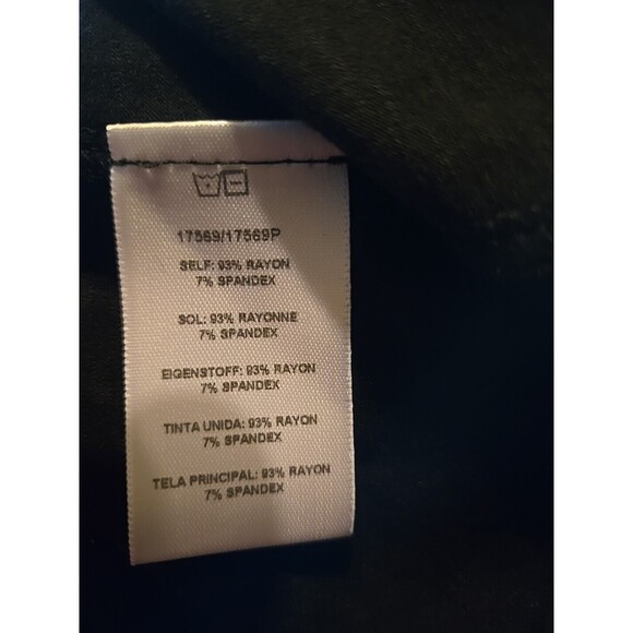 Anthropologie Dolan Left Coast Large Black Mock Neck Stretch Top Quiet L… - Picture 4 of 7